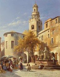 Kontinentale Straßenszene